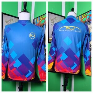 Bruce Goldsmith Design BGD Cycling Jersey Jacket UPF 50+ Size M